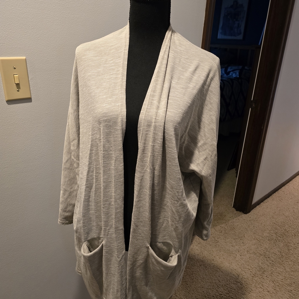 DONNI. Cream Textured Cardigan